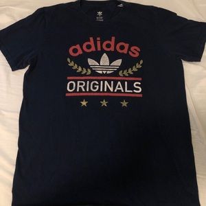 adidas mens navy graphic tee